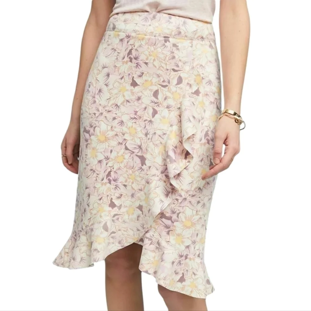 Anthropologie womens ruffled